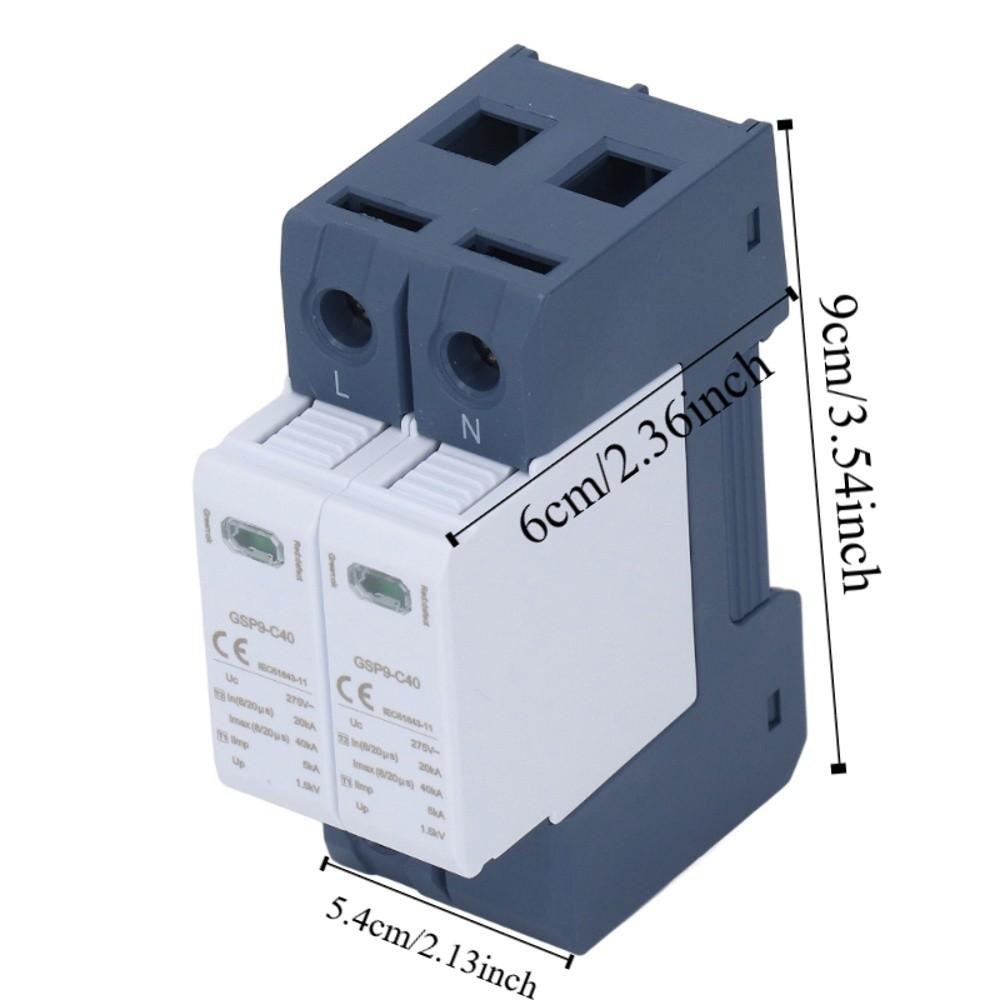2P Voltage Protection Arrester 275V Low Voltage Protector  Power Distribution Control