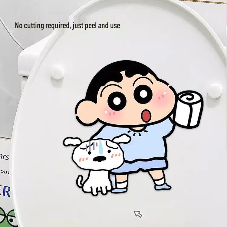 Дезодорирующая наклейка на унитаз Shin-chan: Стойкий аромат, Милое удаление запахов для ванных комнат