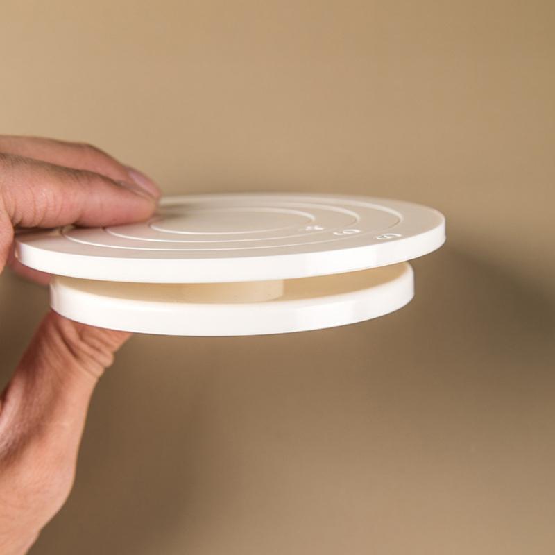 Вращающаяся подставка для украшения торта, нескользящая подставка для украшения печенья, поворотный стол, инструмент для выпечки, простой в управлении, простой в использовании инструмент для выпечки