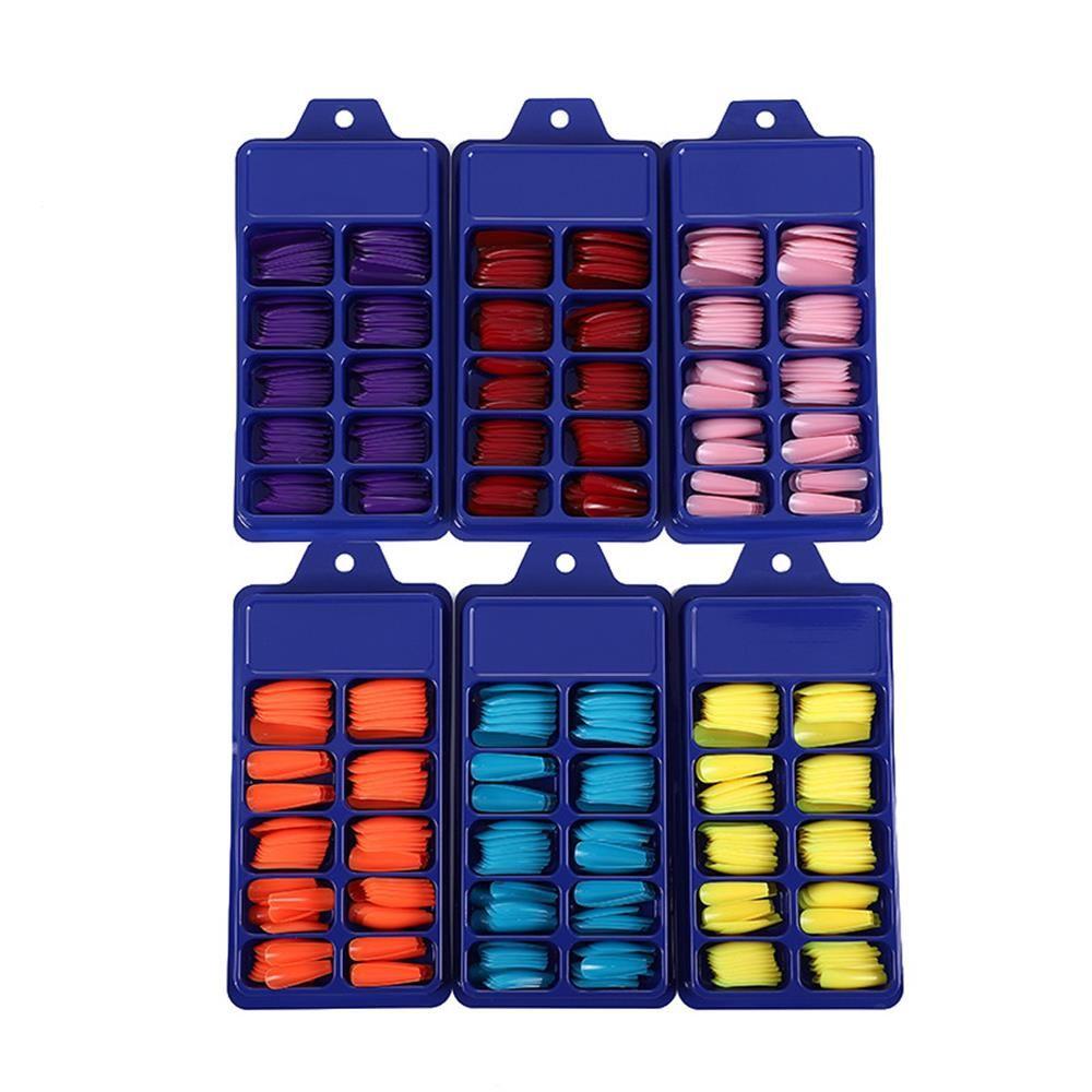 100Pcs/Set Ballerina Acrylic Beauty Tools Full Cover Manicure Coffin Fake Nails False Nail Tips