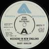 7-дюймовая пластинка БАРРИ МАНИЛОУ - Weekend In New England / Riders To ARISTA77PROMO Arista 1976 UK Поп Б/У