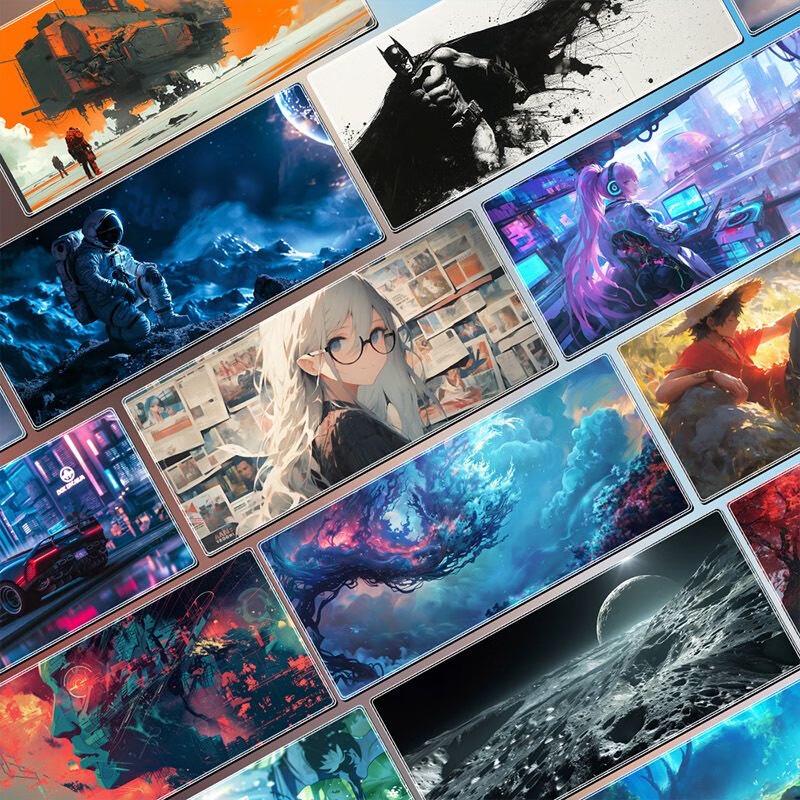 Large Mouse Pad, Desk Mat, Laptop Keyboard Pad, Computer Office Lock Edge Cute Cartoon E-Sports Edge Gaming Desk Mat 800*300*2mm, Magic Abyss Realm