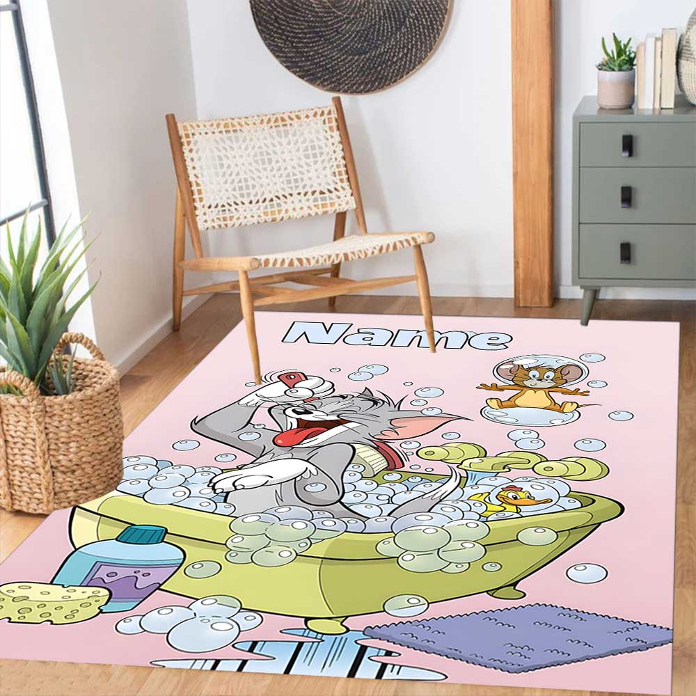 Warner Bros. Works (45) Customize your name rug, office chair cushion, home bedroom living room gift.