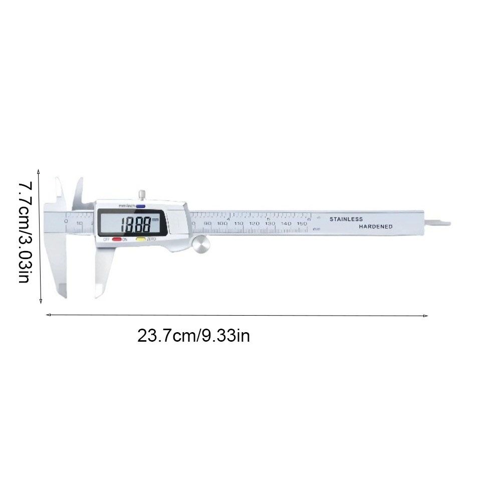LCD Electronic Digital Caliper 0-150mm Digital Display Vernier Caliper Multi-purpose Durable Digital Ruler Woodworking Tool