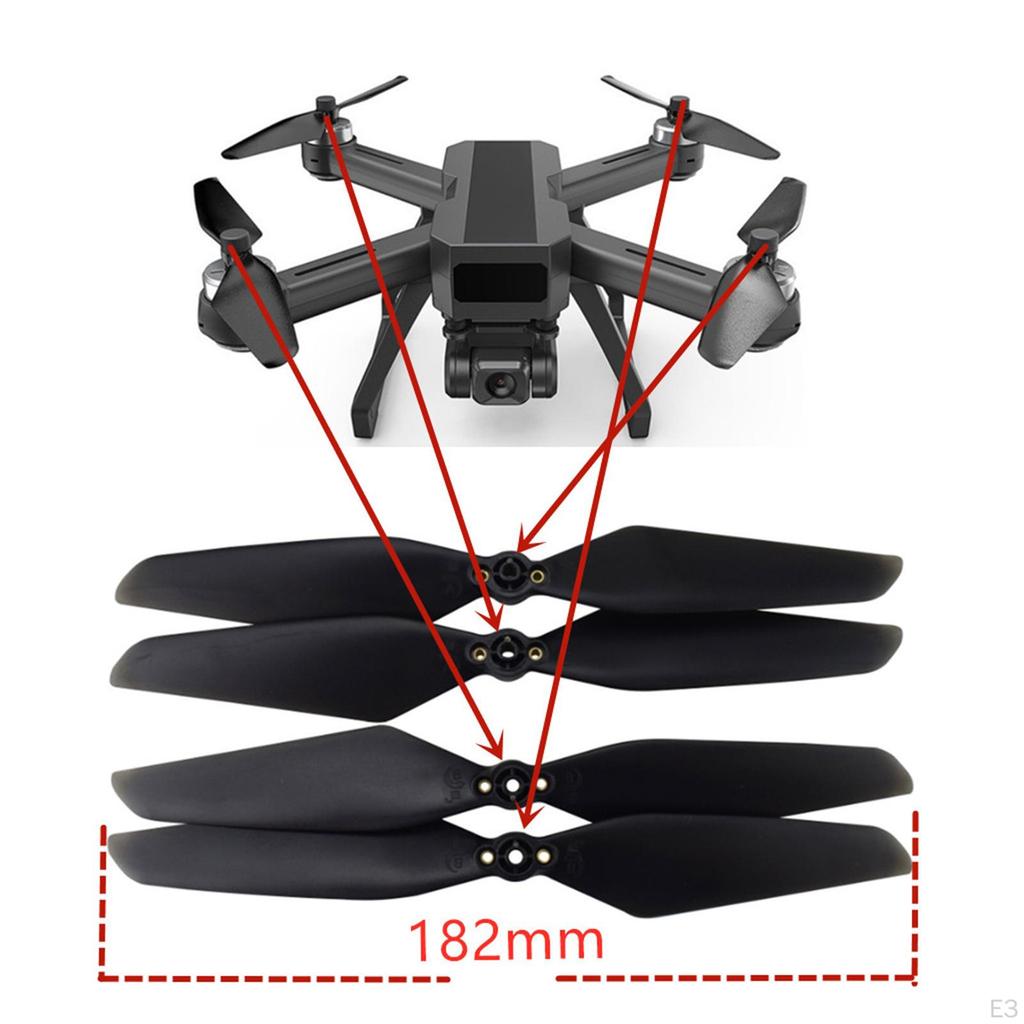 4 PCS Lightweight Plastic Foldable Propeller Props Spare Parts 15 B20 20 Accessories Replacement