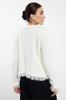 Women's Elegance Style Cardigan Blue Soft Textured Jacket Look Knitwear Cardigan