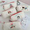 Embroidered Puppy Pencil Case - Large Capacity for School Supplies