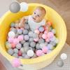 100Pcs/Set Colorful Pit Ball 3 Colors Thickened PE Crush Proof BPA Phthalate Free Safe Indoor Outdoor Baby Toddler Kids Round Ocean Ball Pool Toy Kit