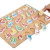 Arabic Alphabet Wooden Jigsaw Puzzle: Children's Educational Hand-Grasp Board