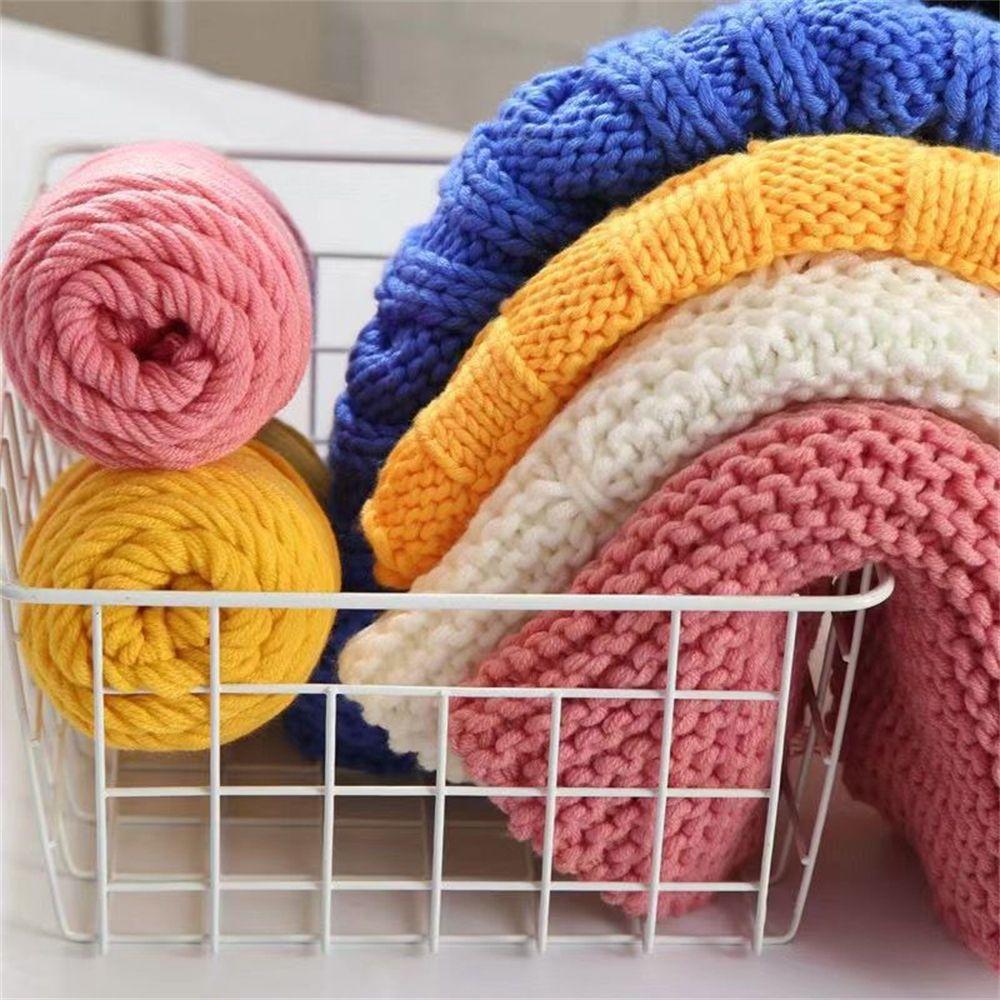 Scarves Thick Hand Knitting 100g Soft Woolen Yarn Chunky Crochet Milk Cotton Yarn 8 Ply Thread