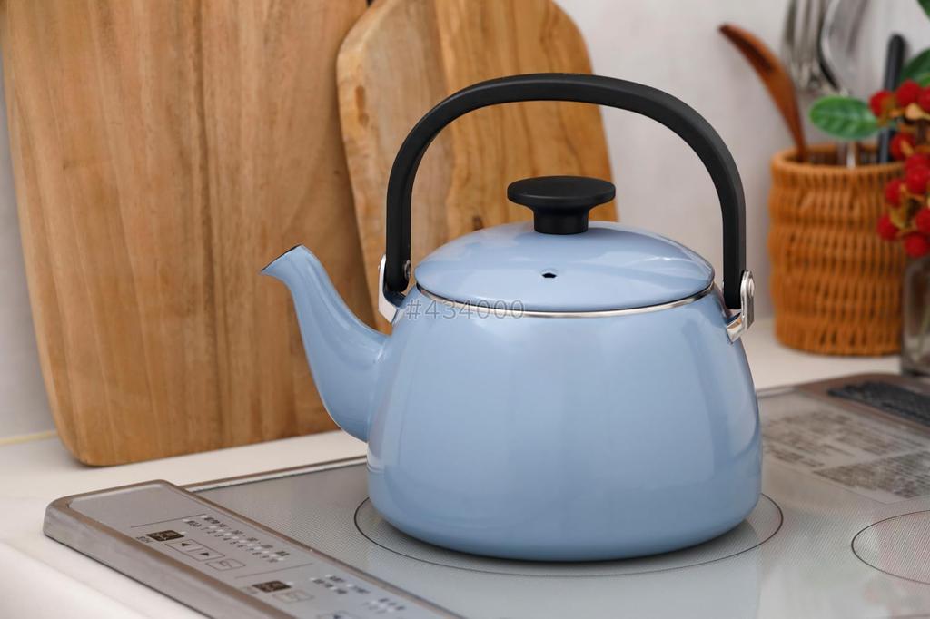 Fuji Enamel Cotton Plus Kettle 2.5L Ash Blue CTP-2.5K.AB
