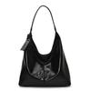 Retro Soft Leather Large-capacity Tote Bag Women's 2025 New Casual Simple Commuter Single Shoulder Underarm Bucket Bag
