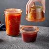 Стеклянная банка для хранения пищевых продуктов 350/800 мл с крышкой, герметичный контейнер для сахара, чая, штабелируемая, устойчивая к высоким температурам, герметичная кухонная банка для кофе