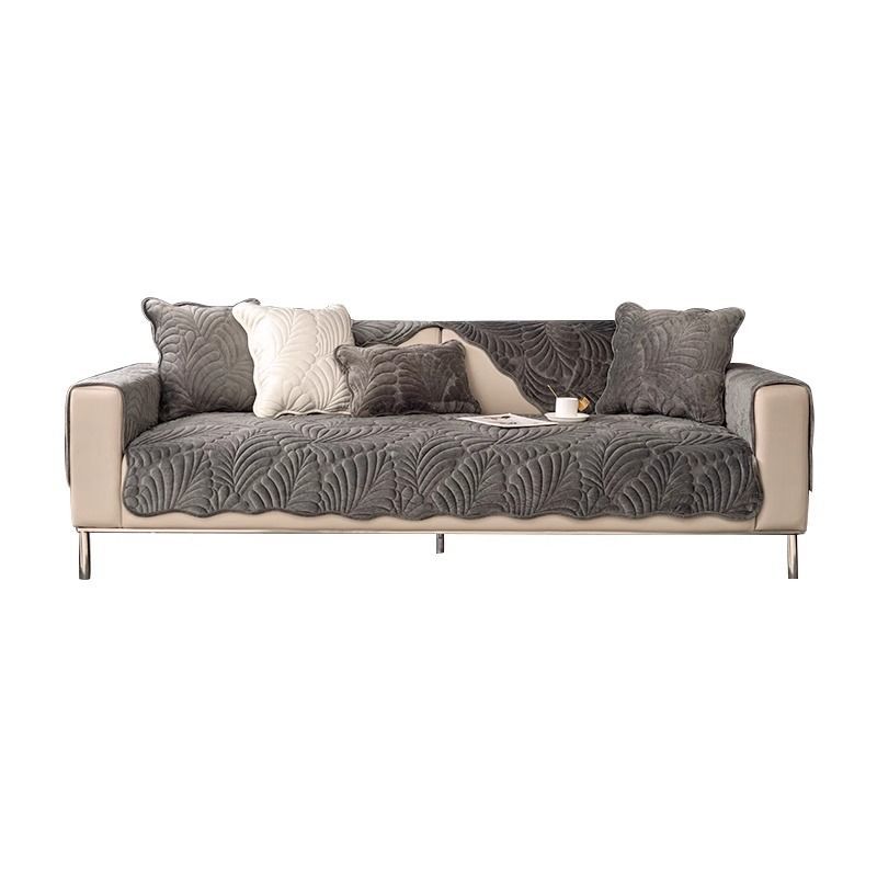 Кристальная плюшевая подушка для дивана, Простая и современная однотонная утолщенная подушка для сиденья, Теплый и нескользящий зимний чехол для дивана