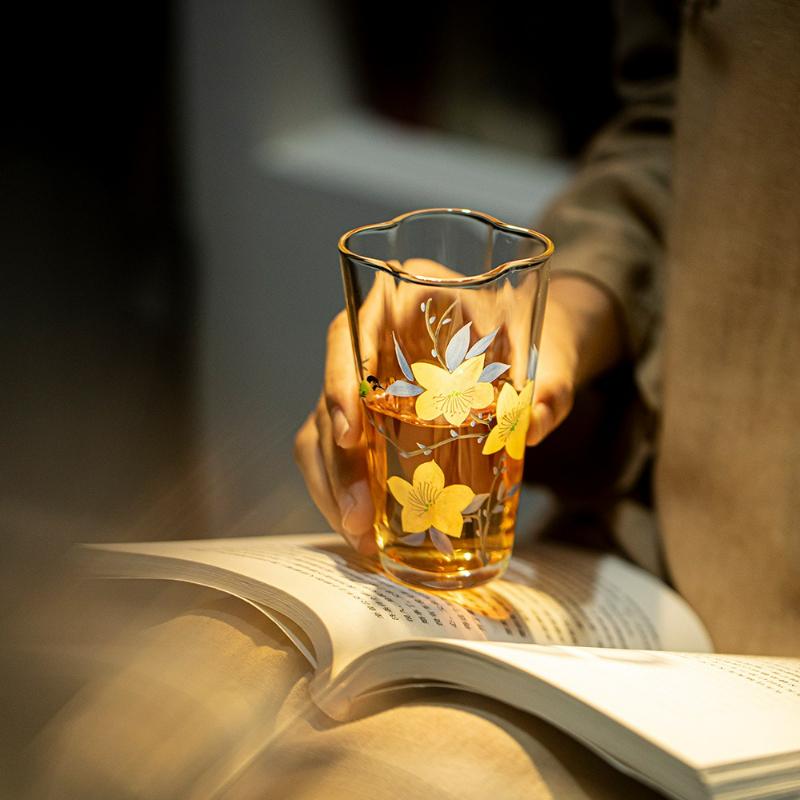 175 мл Японская стеклянная маленькая чайная чашка Термостойкий чайный разделитель Чахай Бытовая чаша справедливости Справедливая чашка Посуда для напитков Чайная посуда Чайная чашка