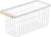 Yamazaki Slim Laundry W23 X X Fits In with 10377 Basket, Medium, White, D54.1 H24.7 Cm, Tosca, Space-Saving, Gap, Handle,