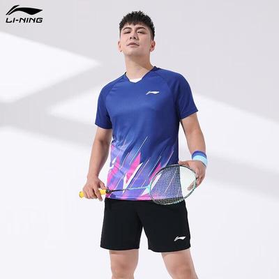 Мужская спортивная футболка с коротким рукавом Li-Ning