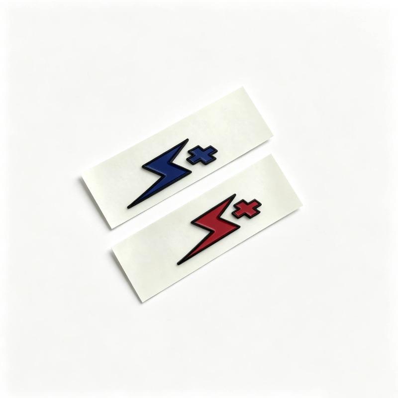 Lightning + personalized tail label sticker car upgrade and modification car logo creative random sticker ABS material decorative sticker
