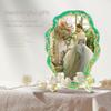 WTEMPO Смоляные формы для фоторамки Рамка для картины Смоляные формы с подставкой Прямоугольные Овальные с неровным краем Рамка Силиконовые формы для литья смолы