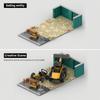 MOC City Engineering Modular Street View Construction Site Display Stand Model Building Blocks DIY Assembly Children's Toy Gift