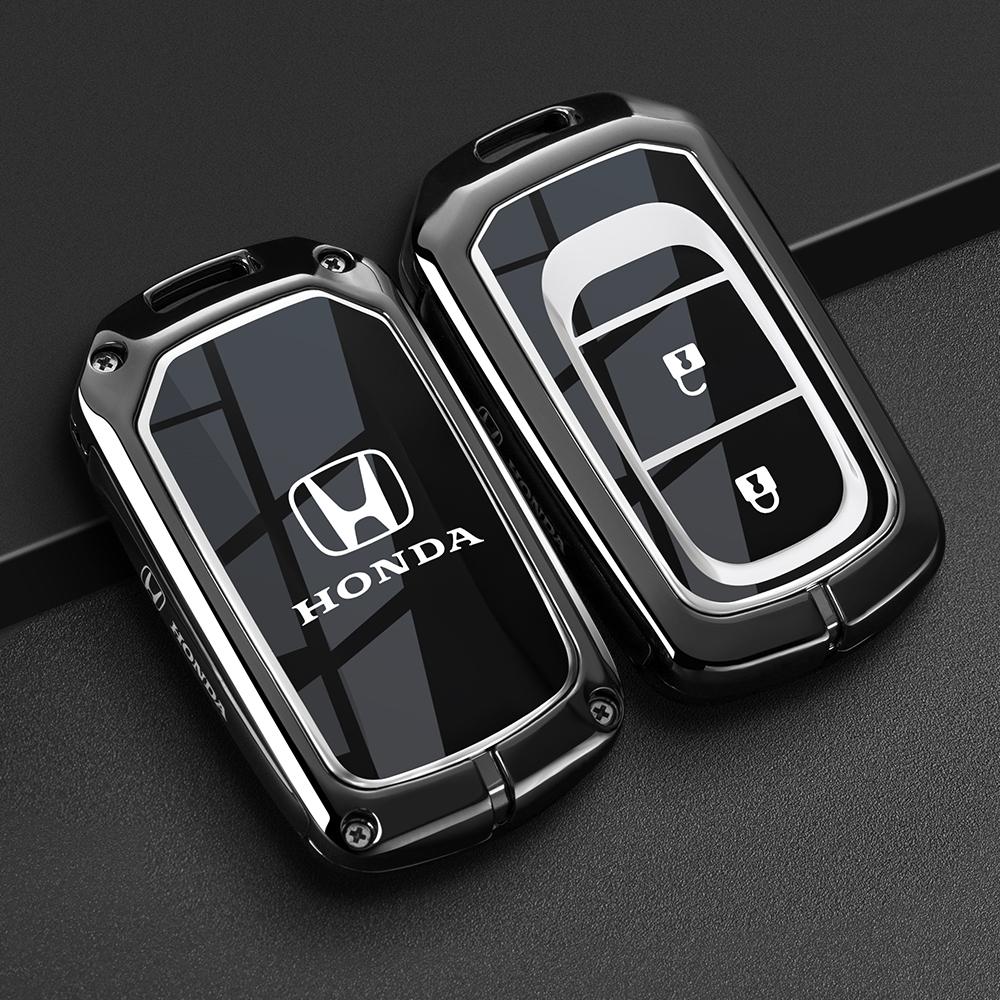 New Carbon fiber TPU Car Key EHNE4 Case Cover Protect Shell Bag For Honda Civic Accord HR-V CR-V CRV 2021 2022 2023 Accessories