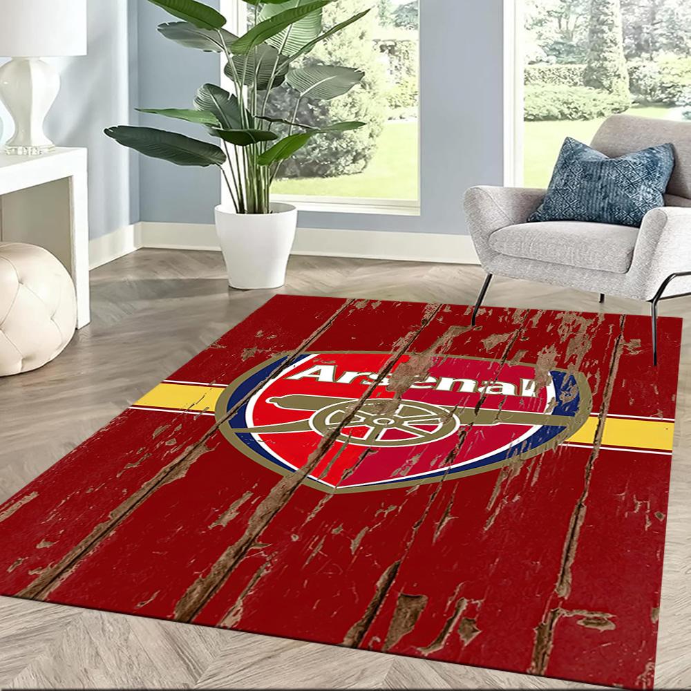 Arsenal Area Rug Suitable for Game Room Study room Dining Room Kitchen Anti-slip Rug Decorate Offices Best for Christmas