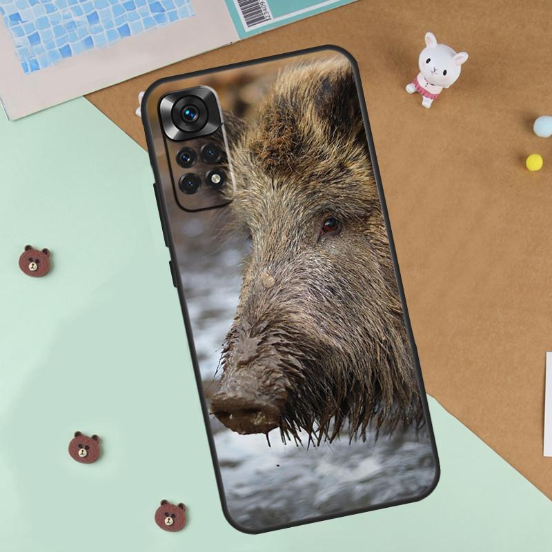 Чехол с рисунком кабана для Xiaomi Redmi Note 13 14 9 10 11 12 Pro 10S 11S 12S Чехол для Redmi 13C 10C 12C 14C