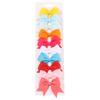 10PCS/Set 2.4Inches Solid Hair Bows With Hair Clips For Girls Headwear New Handmade Bowknot Barrettes Cute Kids Hair Accessories