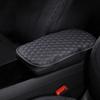 Universal Leather Car Centre Armrest Mat Auto Interior Armrests Cushion Storage Box Cover Mat Arm Rest Protector Pad Accessories