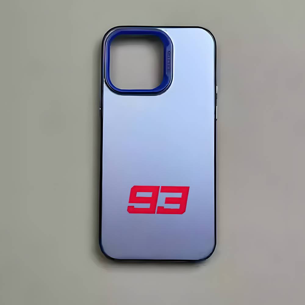 Крутой чехол для телефона с номером 93 для iPhone 17 16 15 14 13 12 11 Pro Max Air разноцветный Матовый Лазерный Металлик Аврора Funda