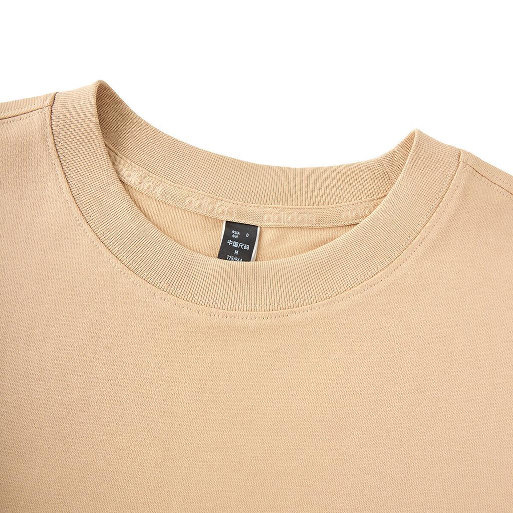 Adidas Футболка унисекс из хлопка свободного кроя с коротким рукавом серии Sports Lifestyle, светло-коричневая JJ0615