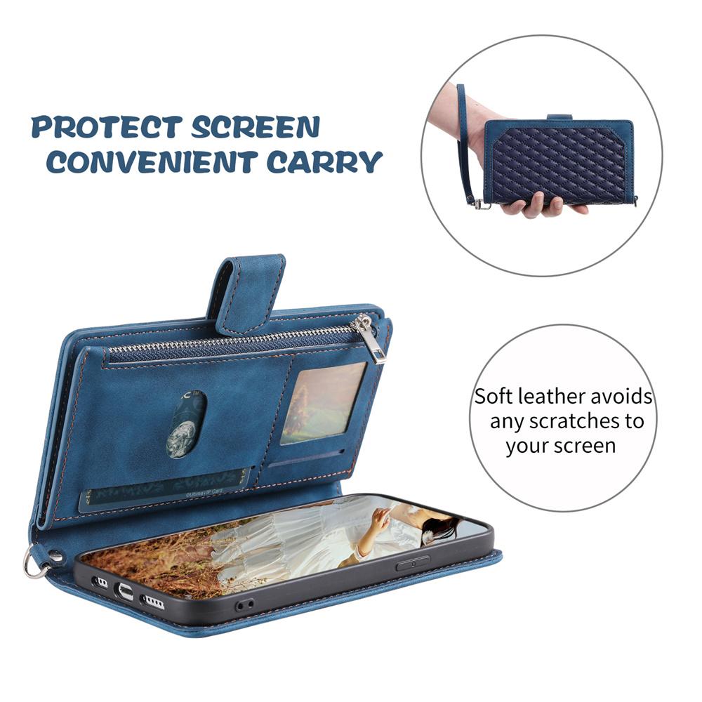 Для Samsung Galaxy всех серий, для серии A, серии J, серии S, серии Note, кожаный кошелек-бумажник на молнии, чехол-книжка