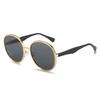 Oval Sunglasses, Personalized Imitation Silk, Metal Round Glasses, Sunglasses For Women