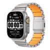 Титановый силиконовый магнитный ремешок для Apple Watch Ultra 3/2 49 мм Серии 11 10 46 мм Металлический ремешок для Iwatch 9 8 7 45 мм 6 SE 5 44 мм