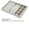 Jewelry Storage Box, with Velvet Interior Organize Tray, Durable Moisture-Proof Jewelry Case for Rings Earrings Bracelets