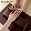 High Density Sponge Nail Hand Pillow Rectangle Nail Hand Rest PU Leather Hand Pillow  For Home Use