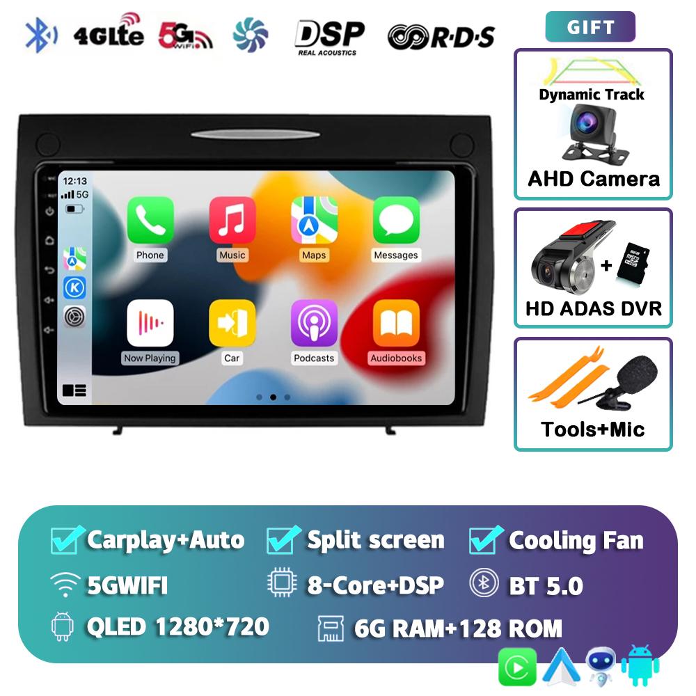 Android 14 автомобильное радио для Mercedes Benz SLK class R171 SLK200 SLK280 SLK300 2000-2011 GPS навигация мультимедийный проигрыватель стерео DSP