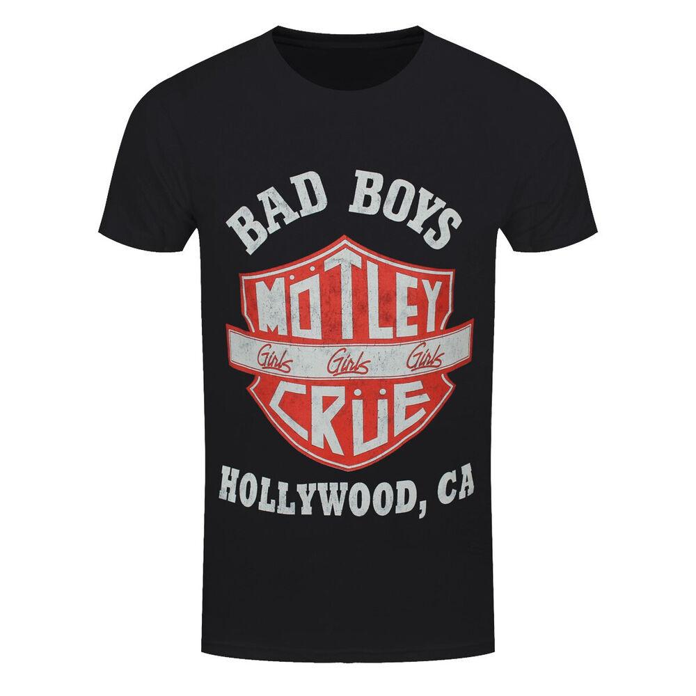Черная футболка унисекс Motley Crue Bad Boys Rock Band