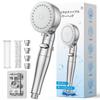 Shower Head with High Cleaning Chlorine Booster Shower Adjustable Water Pressure and Water Water Pore Bath Easy Shower International Standard Includes