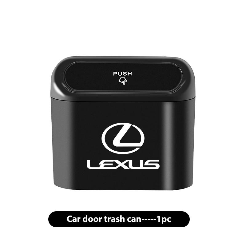 Portable Hanging Car Trash Can Wastebasket Trash Bin with Lid Storage Bin For Lexus CT ES GS NX IS250 RX350 IS200 LX570 UX250h