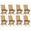 Day and Night - Day and Night Garden Chairs 8 Units Teak Wood with Taupe Gray Cushions