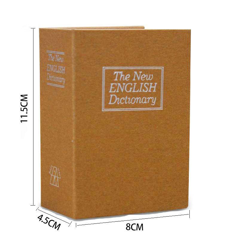Словарь, мини-книжный сейф, шкафчик для ключей, скрытый секретный сейф для ключей, сейф для хранения наличных денег, монет, ювелирных изделий, замок