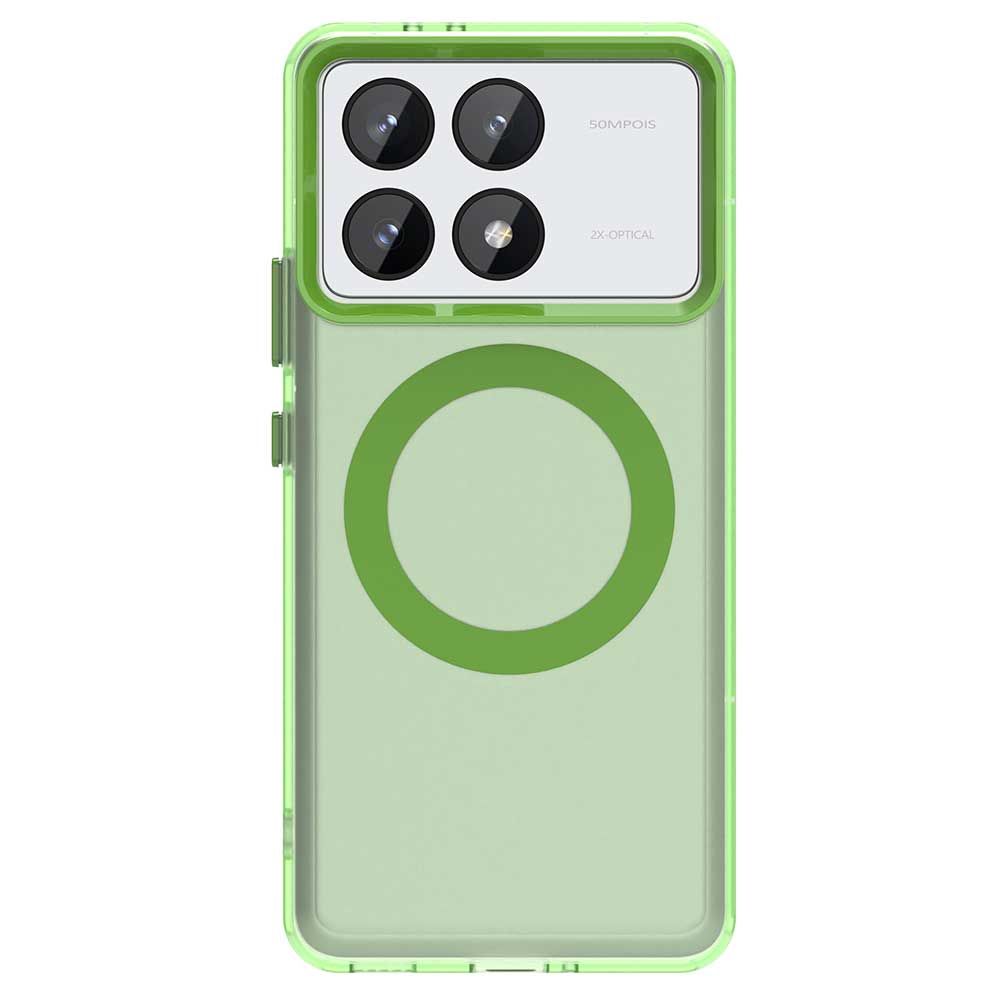 Матовый чехол Magsafe для телефона Xiaomi Redmi K70 K70 Ultra K70 Pro K70E Магнитная беспроводная зарядка Противоударная задняя крышка