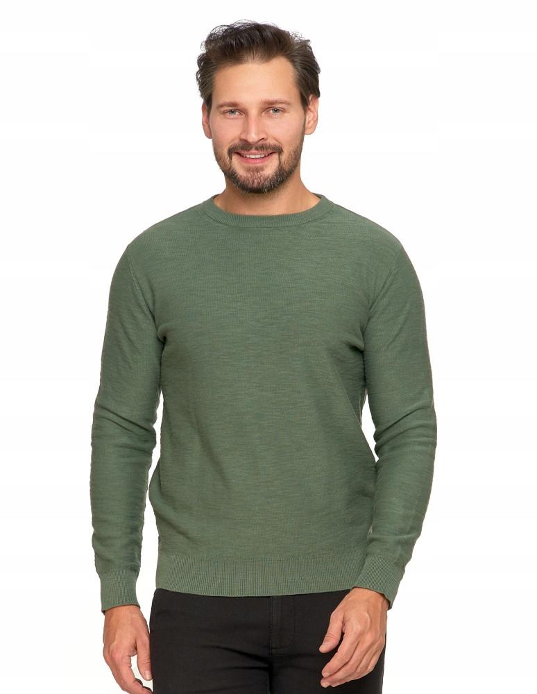 Men's Cotton Sweater Elegant Classic Fashionable 100% Cotton MORAJ 3XL KHAKI
