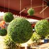 Large Artificial Green Milan Grass Ball Home Garden Outdoor Wedding Party Decoration Plant Topiary Ball for Backyard Balcony