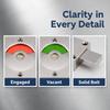 Secure Door Indicator Lock Stainless Steel Door Bolt Latch Privacy Door Lock  Public Restroom