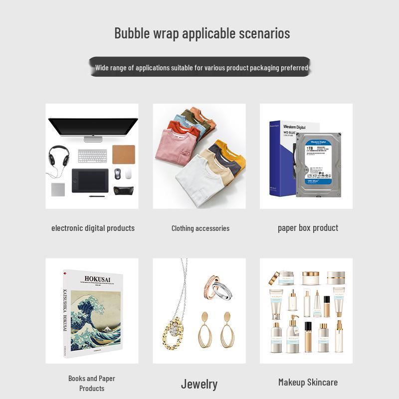 Yellow Kraft Bubble Envelope - Shockproof Foam Packaging for Clothing & Screen Printing