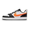 Nike Детские кроссовки Court Borough Low 2 GS Белый Черный Оранжевый Темно-Дымчато-Серый Total-Orange BQ5448-115