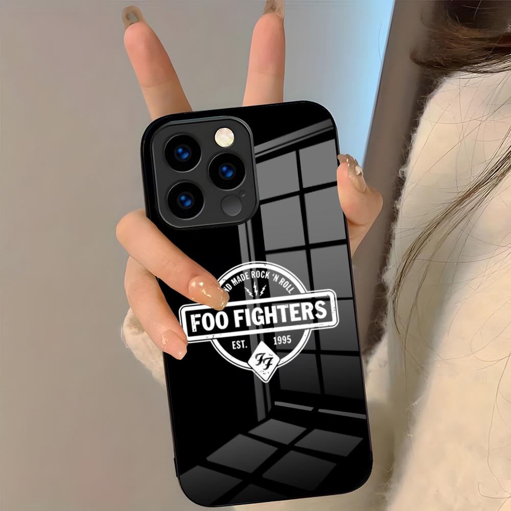 Чехол для телефона The Band F-FOO F-FIGHTERS Для IPhone 17 Pro Max 16 15 14 Pro Max 13 11 Plus Стеклянная крышка