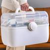 Medicine Storage Box Drug Storage Container with Anti Slip Handle Foldable Home First-aid Kit Household Large Capacity Suitcase